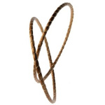 Art da Terra Designer Hand-Crafted Gold Grass Bangle Bracelet