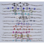 Mixed Alpaca Silver & Murano Glass Bracelets
