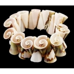 Natural Shell Cone Stretch Bracelet