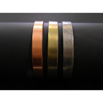 Three Pack - Copper Brass Pewter Metal Bangle Bracelets