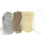 Silk & Nylon Stretchy Color Block Scarf
