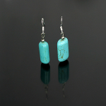 Mixed Turquoise Beads Dangle Earrings