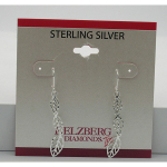 Liquidation Sterling Silver Hanging Leaves Dangle Earrings
