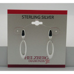 Liquidation Sterling Silver Open Oval Dangle Earrings