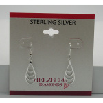 Liquidation Sterling Silver Concentric Drop Earrings