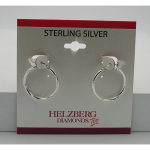 Liquidation Sterling Silver Rope Hoop Earrings