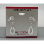 Liquidation Sterling Silver Open Tear Drop Earrings