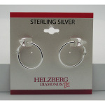 Liquidation Sterling Silver Smooth Hoop Earrings