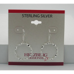 Liquidation Sterling Silver Twisted Circle Earrings