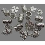 Mixed European Bracelet Silver Charm Asst. 105