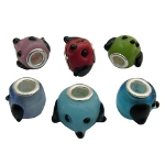 Mixed European Bracelet Figural Dog Art Glass Beads