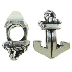 Tibetan Silver Rope & Anchor Marine Ocean European Spacer Bead