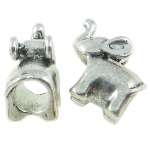 Tibetan Silver Figural Elephant European Bracelet Spacer Bead