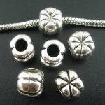 Tibetan Silver Figural Pumpkin European Spacer Bead