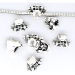 Tibetan Silver Figural Devil Face European Spacer Bead