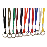 Mixed Colors Rope Cord Lanyard with Key Ring