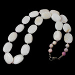 Genuine Lustrous White Shell Bead Necklace