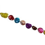 Striped Baroque Freshwater Pearl Bead Necklace Multi Color