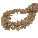 Genuine Gemstone Strung Chip Necklace ~ Sunstone