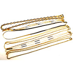 Pack of 9 Assorted Gold Tone Chain Necklaces