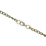 Gold Tone Statement Necklace Striated Dangle Leaves