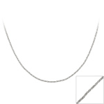 Sterling Silver Chain - Twisted Box 20" 1mm
