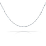 Sterling Silver Chain - Singapore 20" 2mm