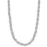 Sterling Silver Chain - Rope 20" 1.2mm