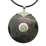 Sterling Silver & Inlaid Mother-of-Pearl Abalone Shell Pendant