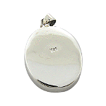 Sterling Silver & Large Turquoise Pendant