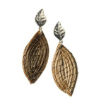 Art da Terra Designer Hand-Crafted Gold Leaf Earrings