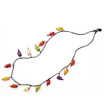 Maria Oiticica Designer Multi Colored Seed Pod Necklace