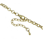 Boutique Gold Tone Red Faceted Resin Cab Necklace