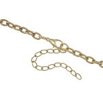 Boutique Gold Tone Southwestern Red White Blue Enamel Necklace