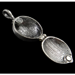 Gothic Silver Vampire Diaries Clasp Pill Poison Box Pendant