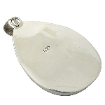 Sterling Silver & White Mother-of-Pearl Teardrop Pendant