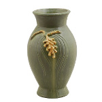 Tall Pinecone Vase in Dark Sage