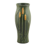 Cattails Vase in Dark Sage