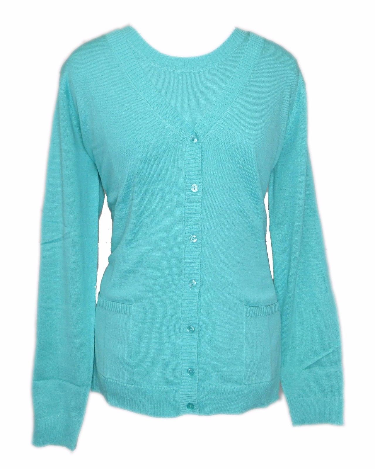 Size L Denim & Co. Sweater Set in Green