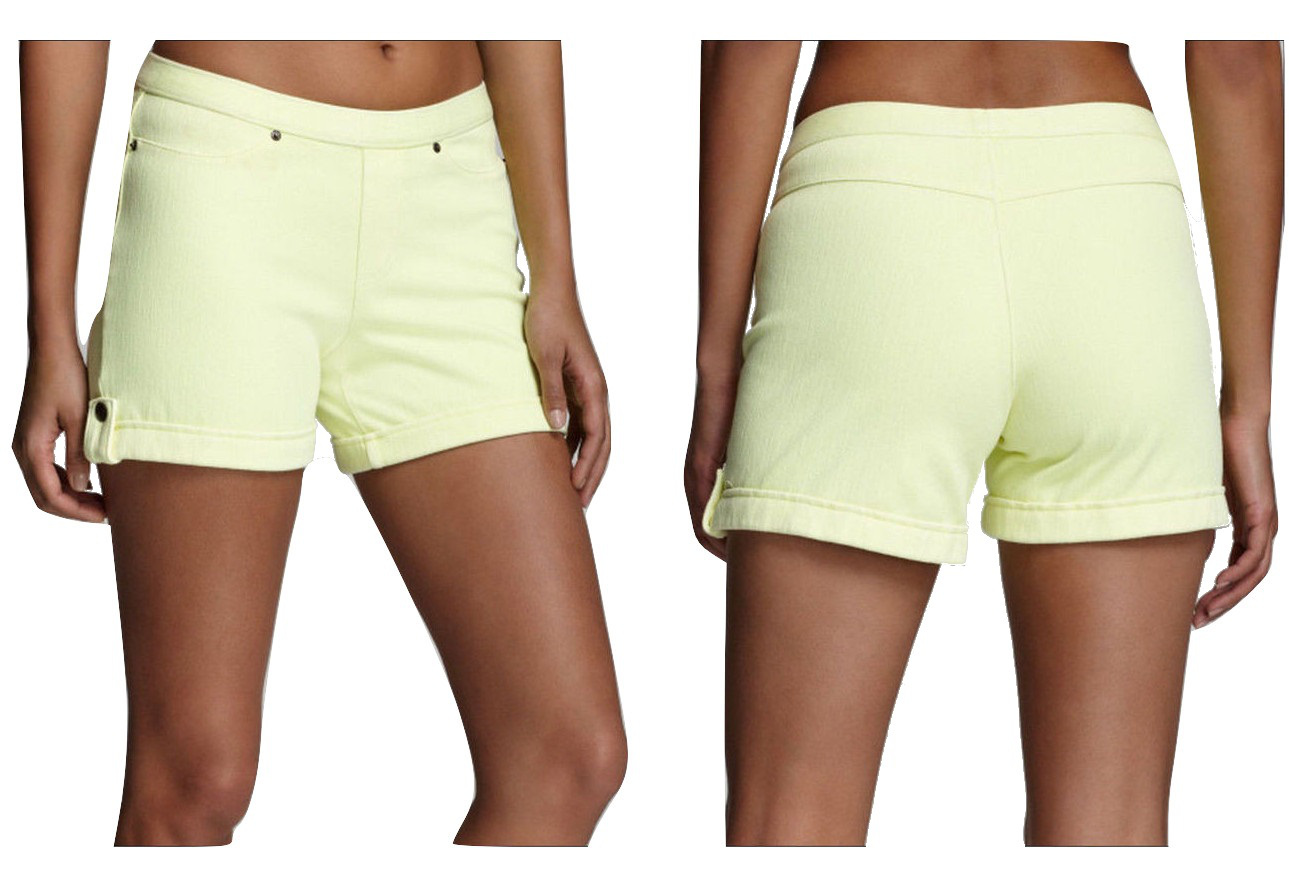 Size M HUE Neon Yellow Shorts