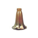 Fluted Lily Favrile Glass Lamp Shade ~ Medium