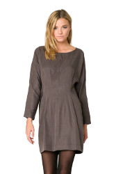 Size M Mo:vint Charcoal Dolman Dress