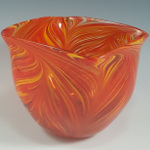 Peacock Bowl in Hot Mix