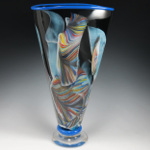 Transformation Fan Vase Rainbow Blue