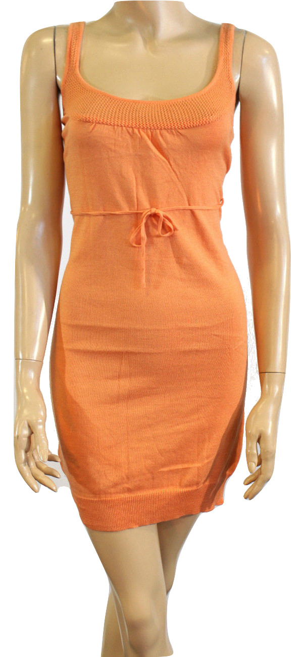 Size XL Tulle Mesh Light Weight Dress in Orange