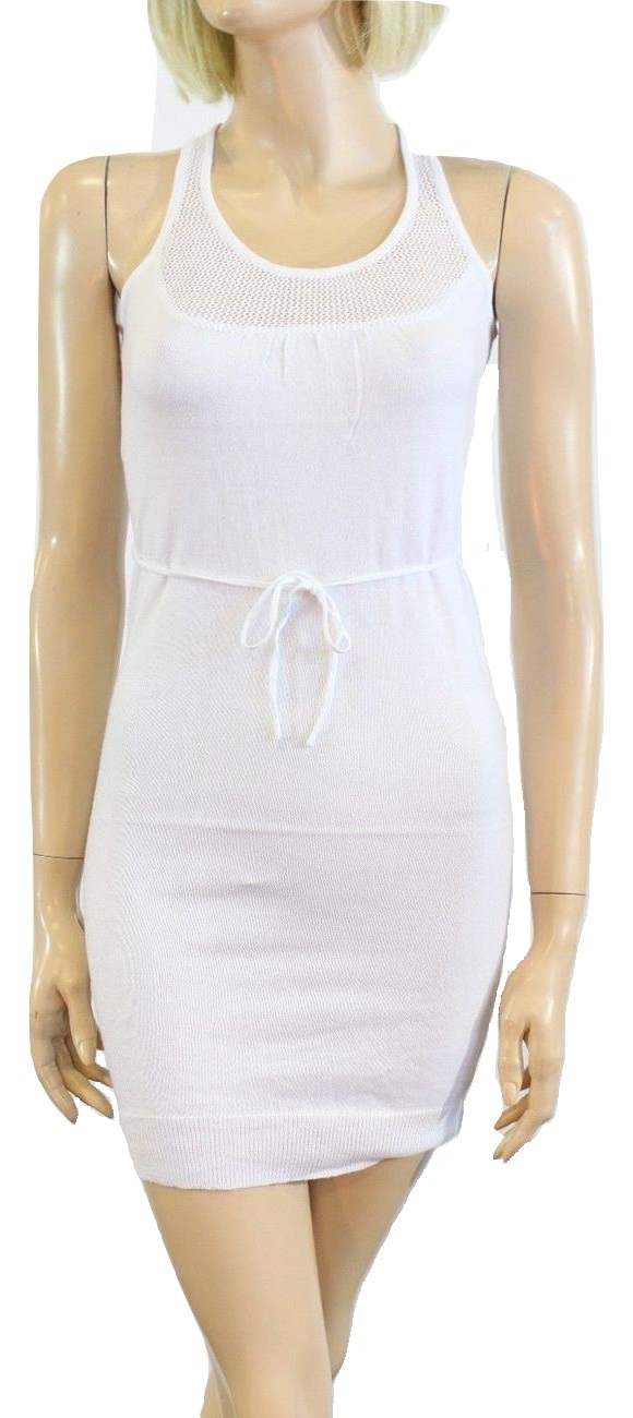 Size L Tulle Mesh Light Weight Dress in White