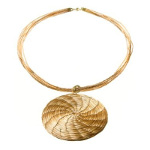 Art da Terra Designer Hand-Crafted Circle Pendant Necklace