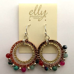 Designer Elly Preston Carded Boho Bead Lola Earrings Multicolor