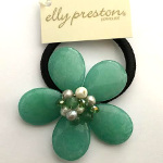 Designer Elly Preston Sherbert Collection Floral Hairband ~ Lime