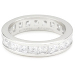 Sterling Silver Clear CZ Eternity Ring